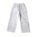 Applique Straight Leg Pants, Casual Fake Drawstring Pants For Spring & Summer, Women's Clothing