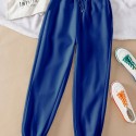 Solid Drawstring Jogger Sweatpants, Casual Slant Pocket Pants, Women's Clothing