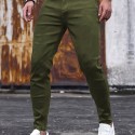 Chic Slim Fit Jeans, Men's Casual Street Style Medium Stretch Denim Pants