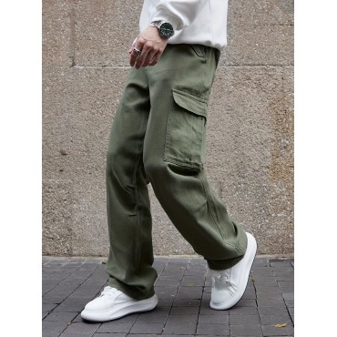 Men's Multi Pocket Cotton Cargo Jeans