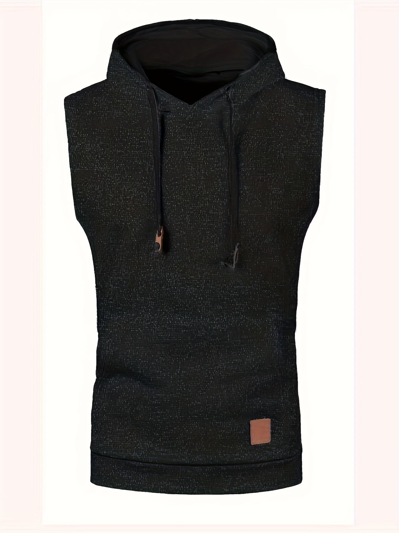 elegant hooded mid stretch vest mens casual vintage style sleeveless sweater vest for fall winter details 10