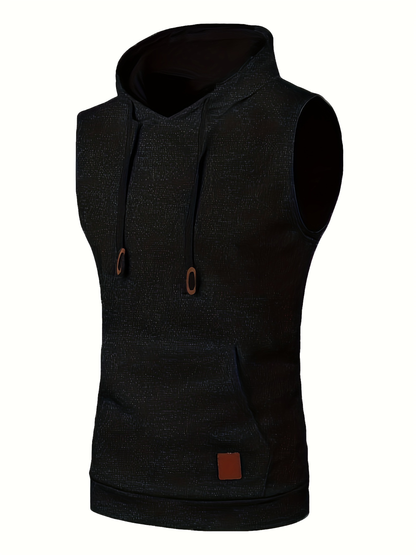 elegant hooded mid stretch vest mens casual vintage style sleeveless sweater vest for fall winter details 12