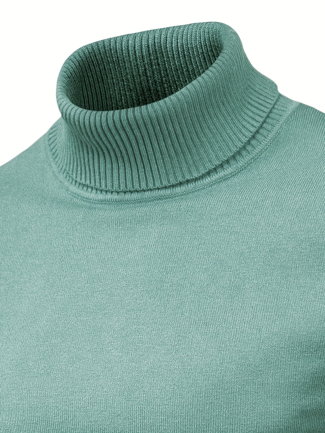 all match best sellers autumn winter pullover men solid turtleneck sweaters details 26