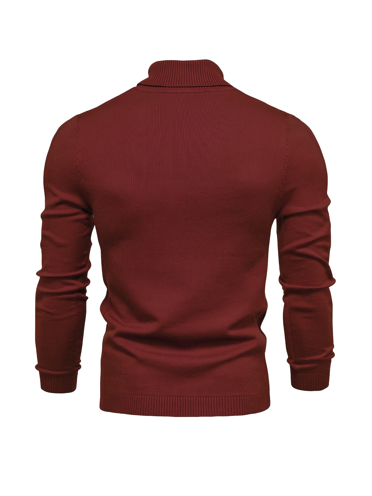 all match best sellers autumn winter pullover men solid turtleneck sweaters details 67