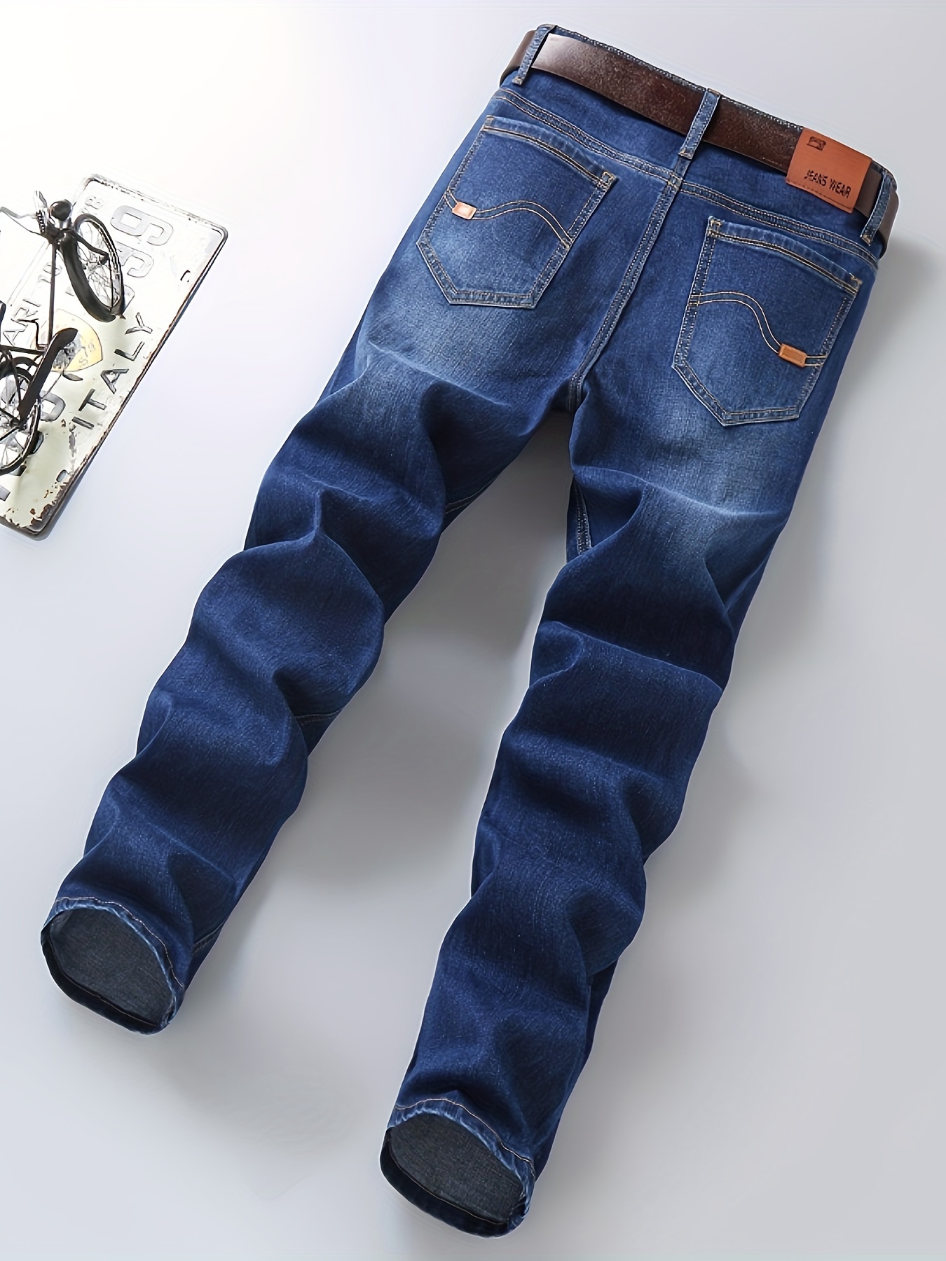 semi formal jeans, mens semi formal jeans chic classic design stretch jeans for business details 14