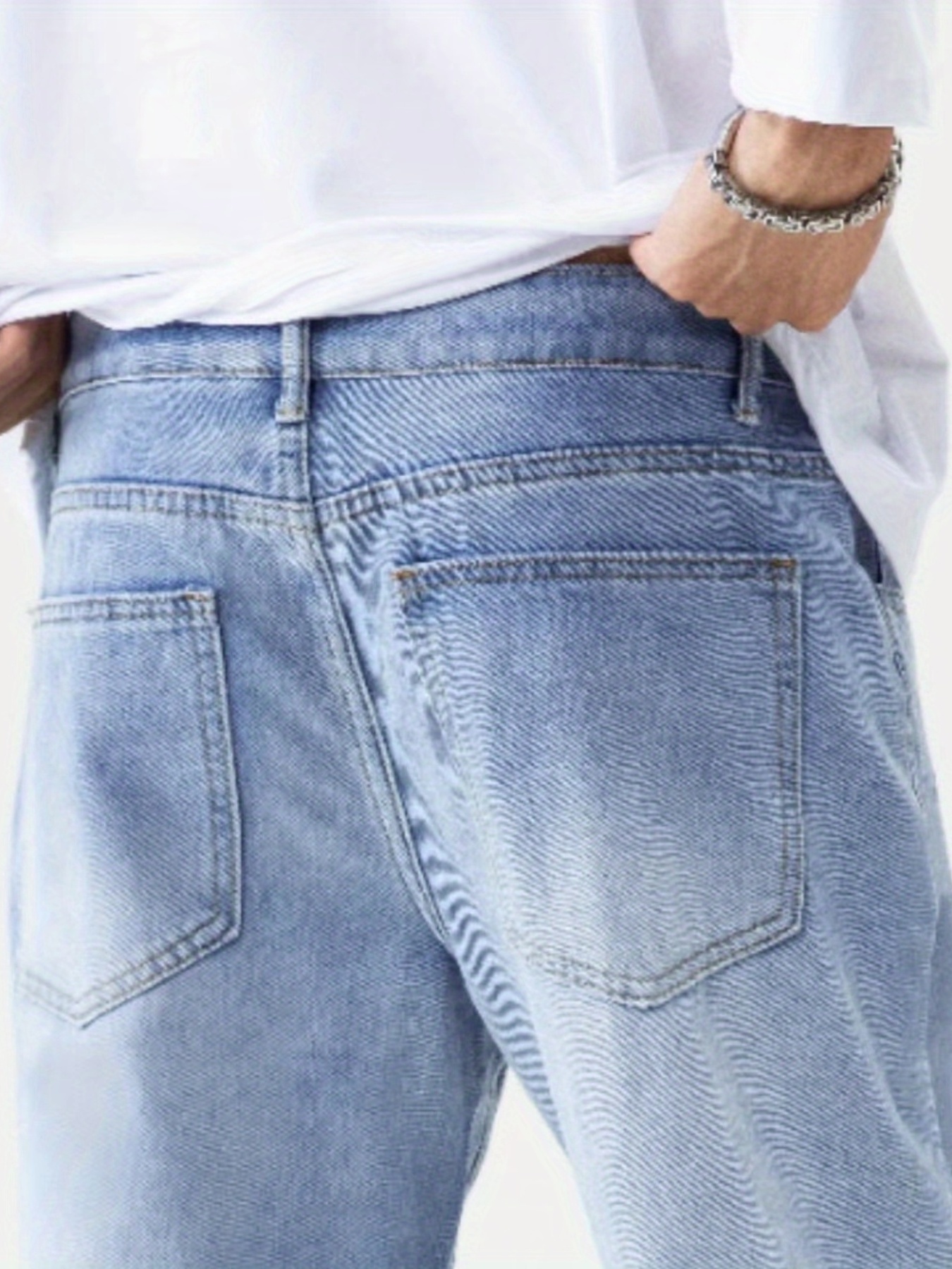 loose fit vintage jeans mens casual street style denim pants with pockets details 14